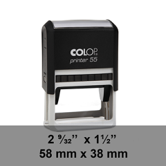 étampe Colop Printer 55 sur mesure dim
